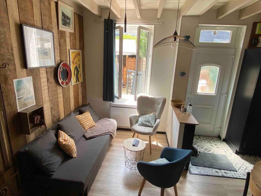 Yport, Maison De Pecheur Avec Jolie Terrasse. Luaran gambar